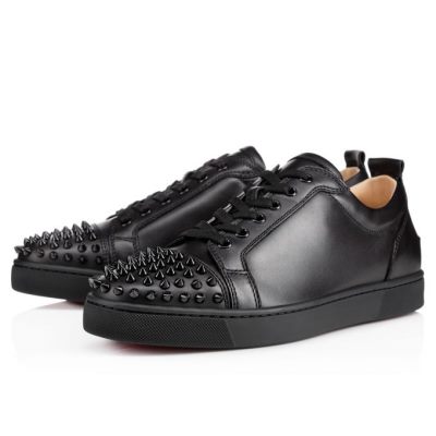 Zapatillas Louis Junior Spikes Christian Louboutin Hombre - Negros - 1215106M039